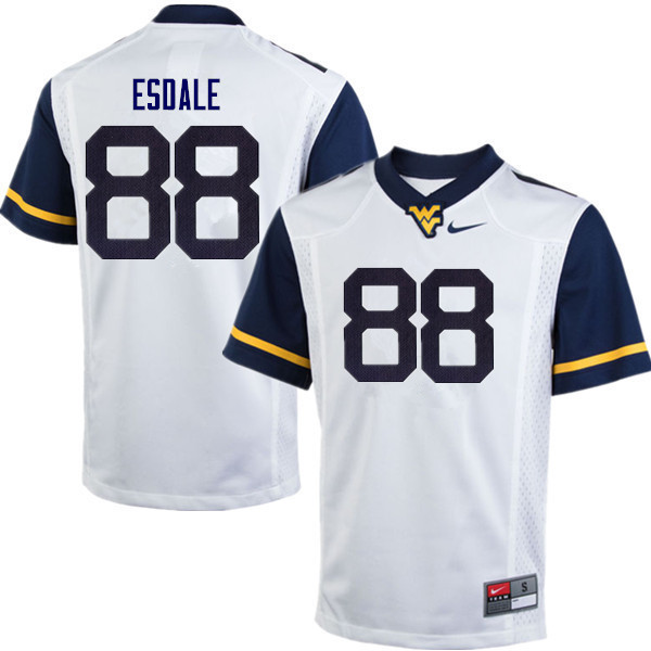 Men #88 Isaiah Esdale West Virginia Mountaineers College Football Jerseys Sale-White